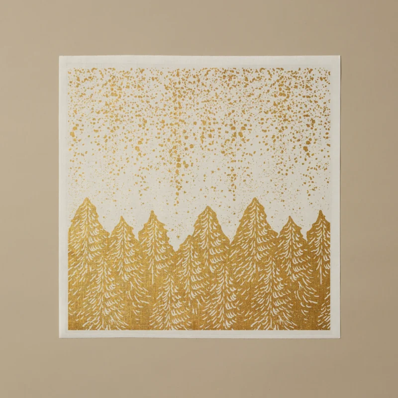 Servilletas de tela para mesa colección Snowfall White 30x30cm 12u.